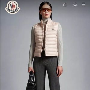 Moncler Liane Gilet pale size 0